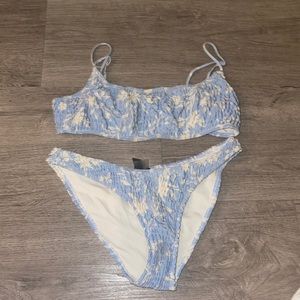 RARE blue and white Triangl Bikini